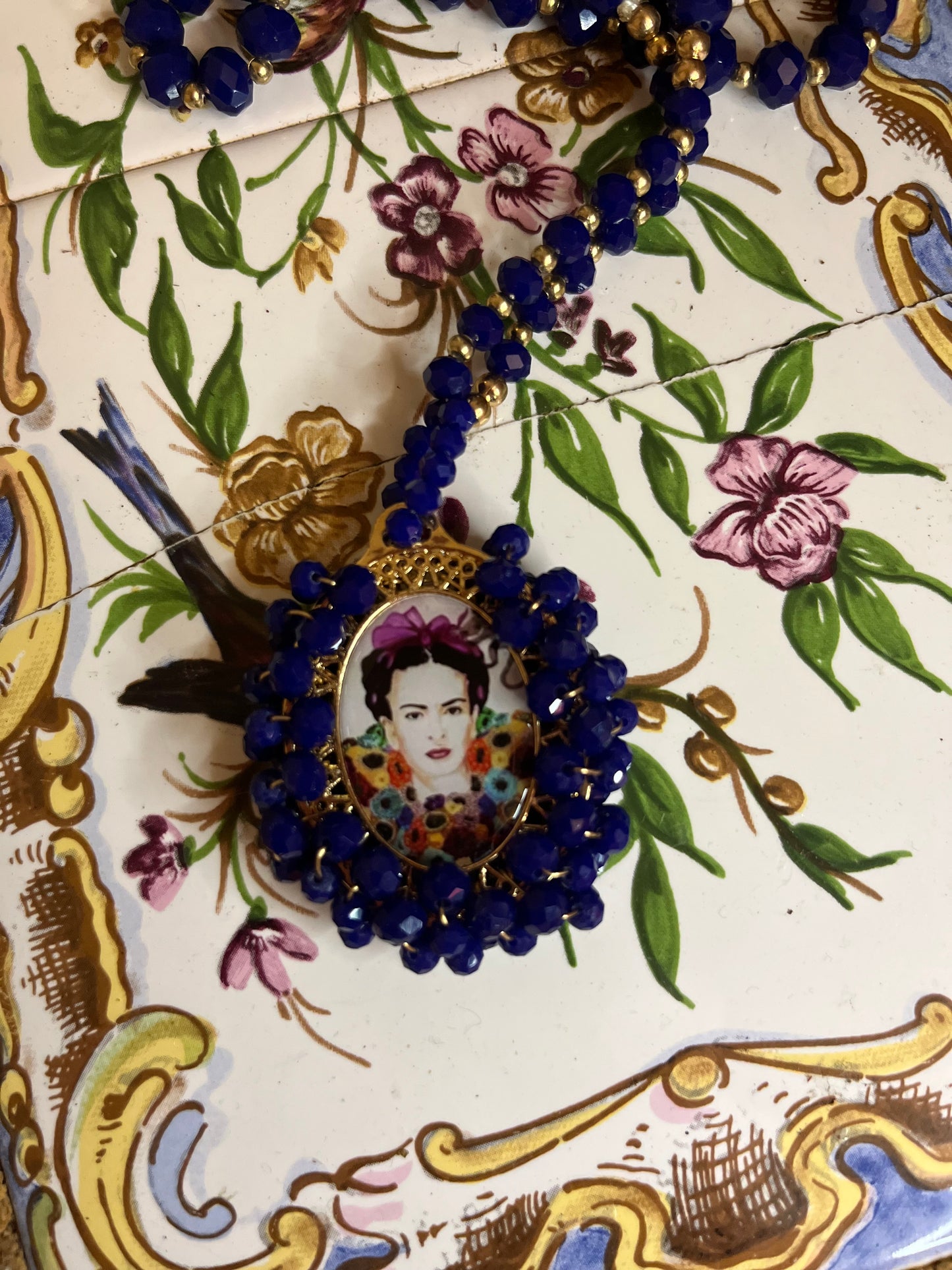 Frida Kahlo pendant necklace